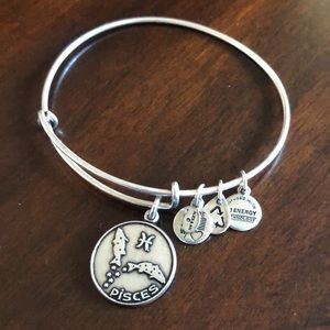 Alex And Ani Silver Charm Bracelet - Pisces
